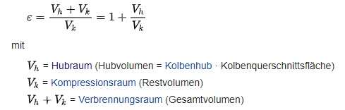 So berechnest du das Verdichtungsverhältnis So berechnest du das Verdichtungsverhältnis
