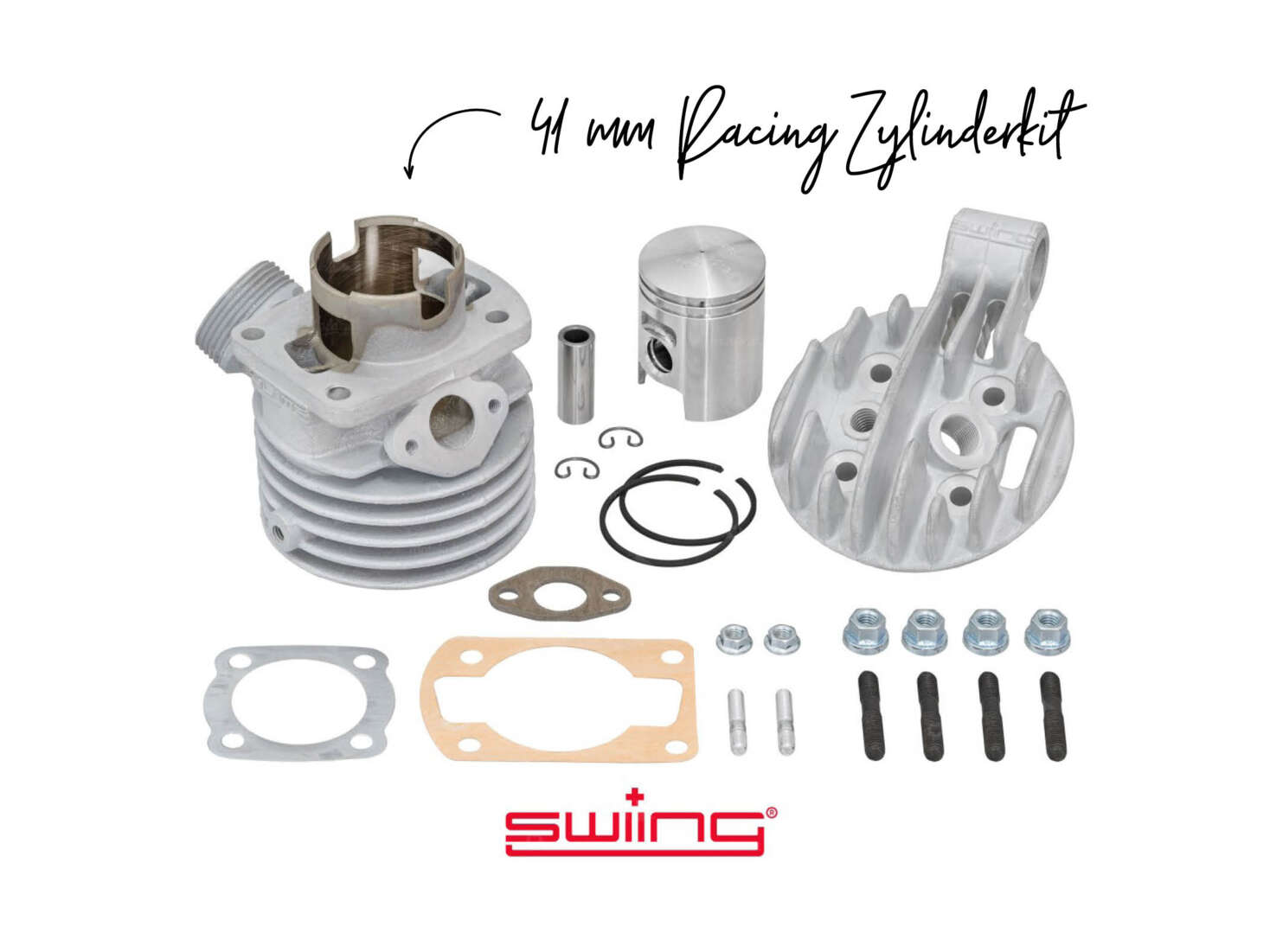 swiing® ingenious 41 mm Zylinderkit Racing (Version 2.0) | Sachs 50/2 gebläsegekühlt (CH) swiing® ingenious 41 mm Zylinderkit Racing (Version 2.0) | Sachs 50/2 gebläsegekühlt (CH)