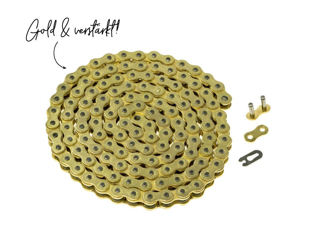 Antriebskette CYC schwarz-gold 415H (verstärkt) 128L Antriebskette CYC schwarz-gold 415H (verstärkt) 128L