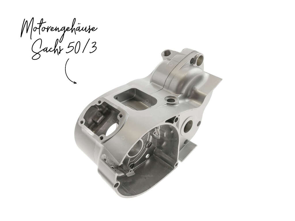 Motorengehäuse Sachs 50/3 & 50/4 Fussschaltung / Kickstarter Motorengehäuse Sachs 50/3 & 50/4 Fussschaltung / Kickstarter