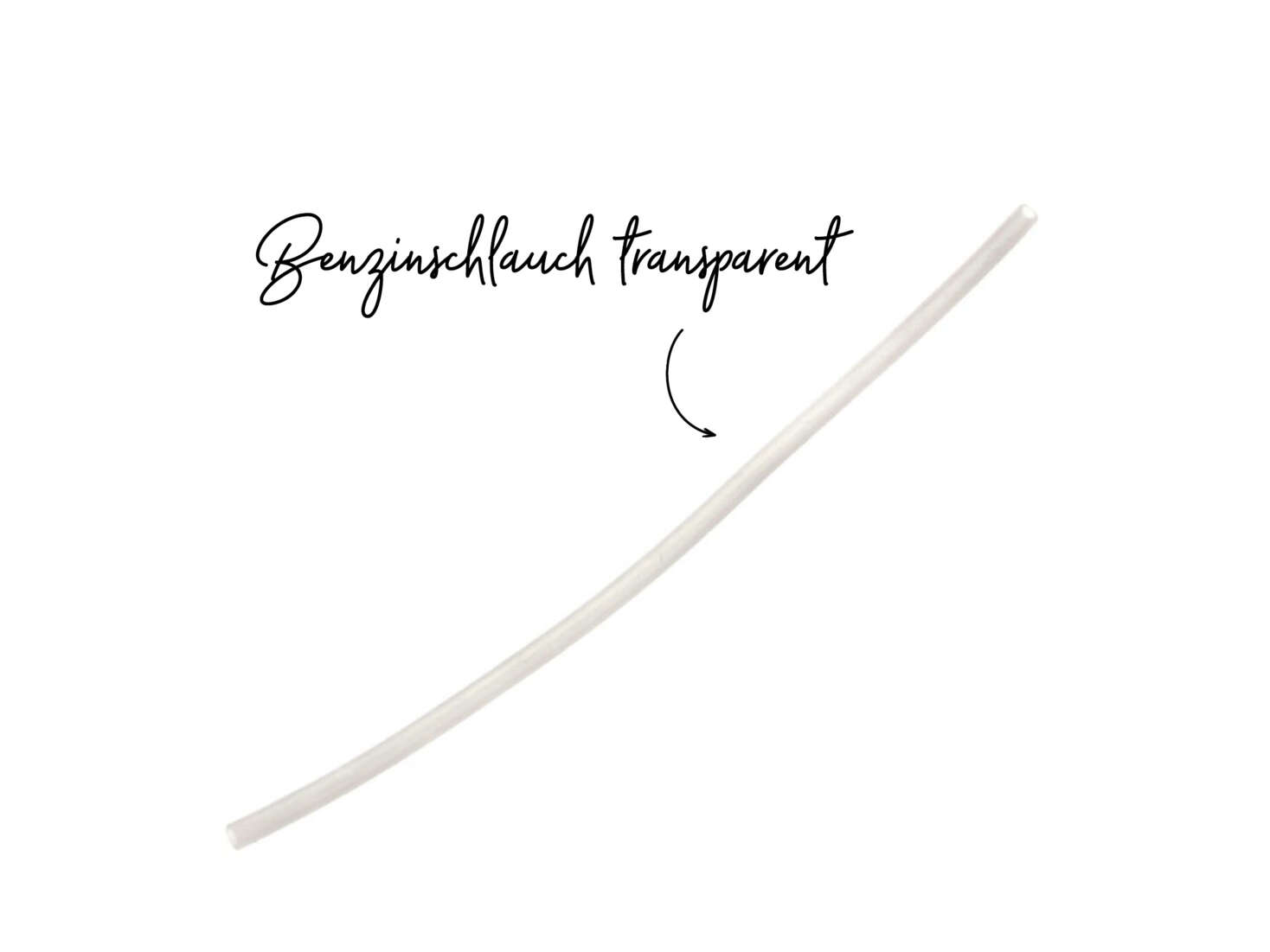 Benzinschlauch 30 cm transparent PVC Benzinschlauch 30 cm transparent PVC