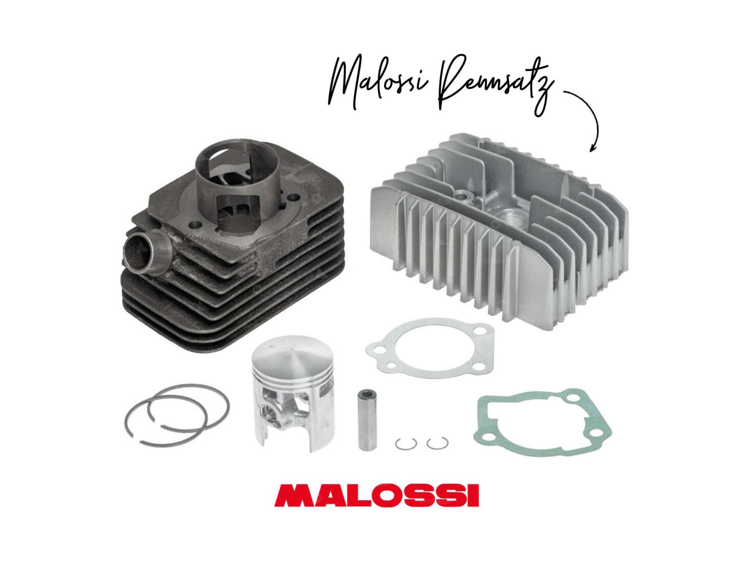 Malossi Ø 43 mm Rennsatz inkl. Kopf (axe 12 mm) | Piaggio SI, Bravo, Boxer Malossi Ø 43 mm Rennsatz inkl. Kopf (axe 12 mm) | Piaggio SI, Bravo, Boxer
