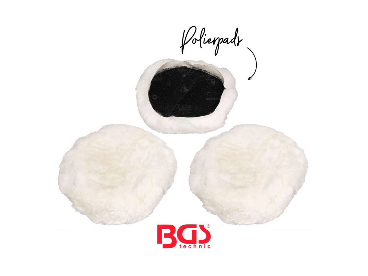 BGS Polierpads Ø 180 mm (3 Stück) BGS Polierpads Ø 180 mm (3 Stück)