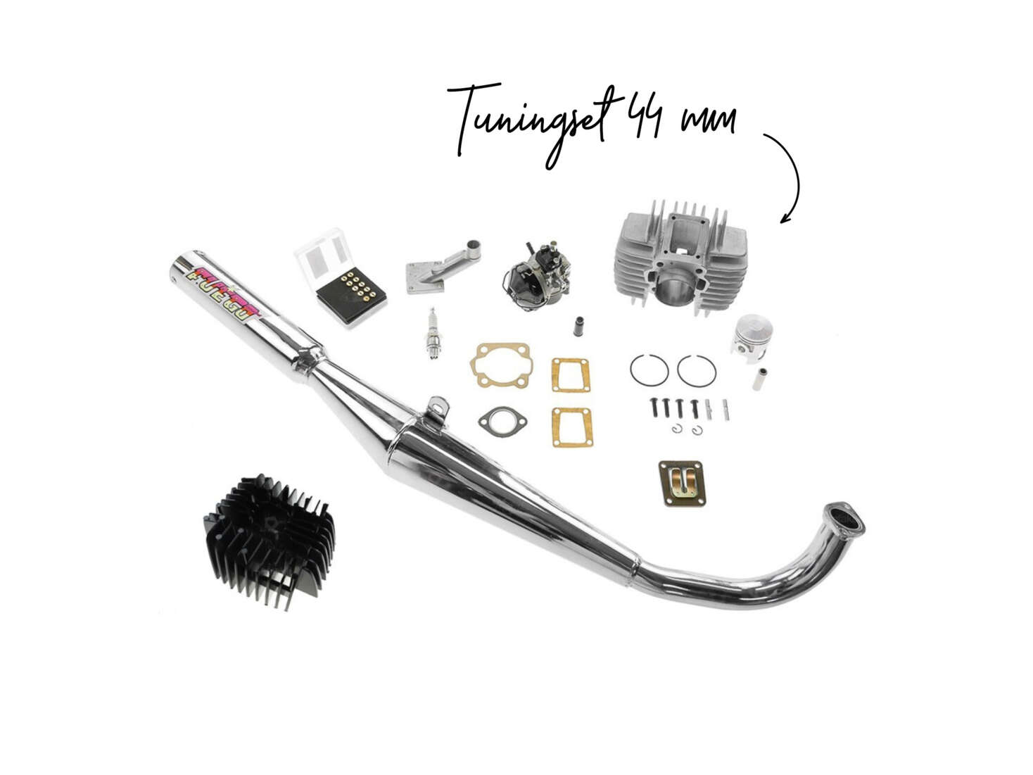 Tuningset 44 mm Tomos (Budget) Tuningset 44 mm Tomos (Budget)