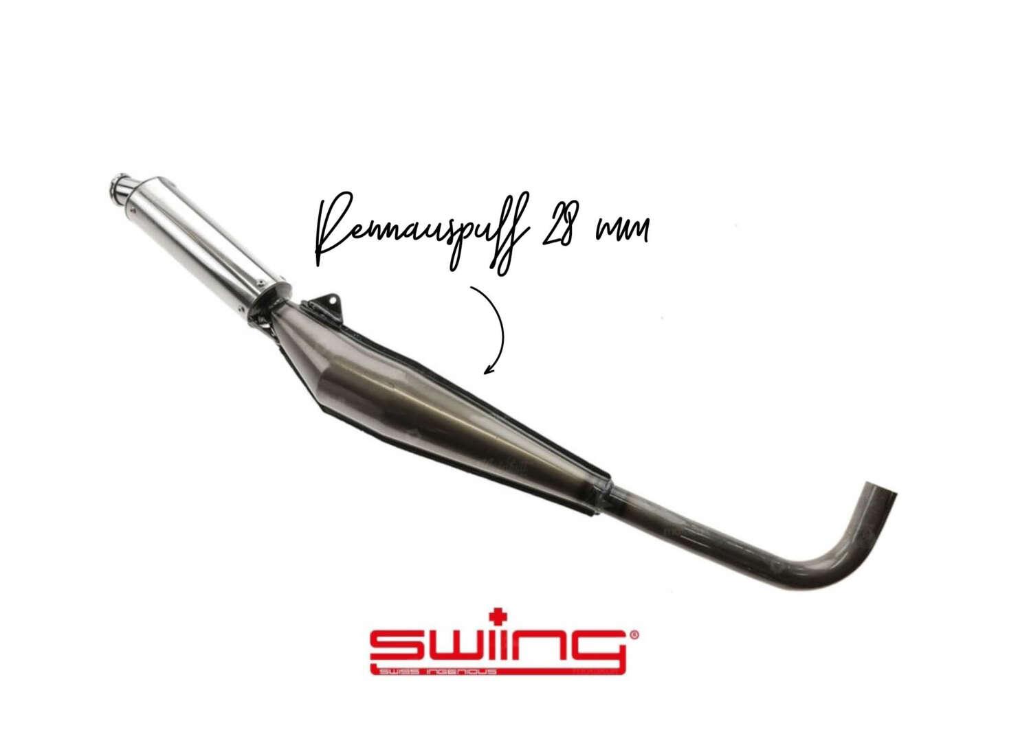 swiing Rennauspuff 28 mm blank | Sachs 503 swiing Rennauspuff 28 mm blank | Sachs 503