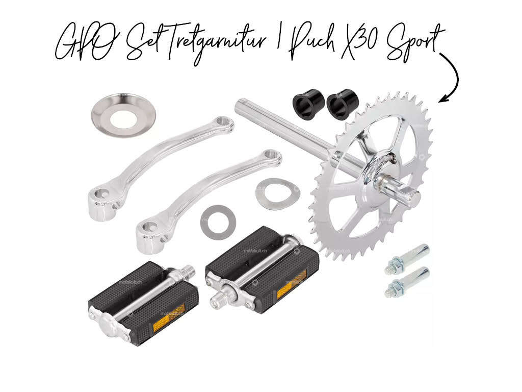 GPO Set Tretgarnitur Puch X30 Sport NS NL GPO Set Tretgarnitur Puch X30 Sport NS NL