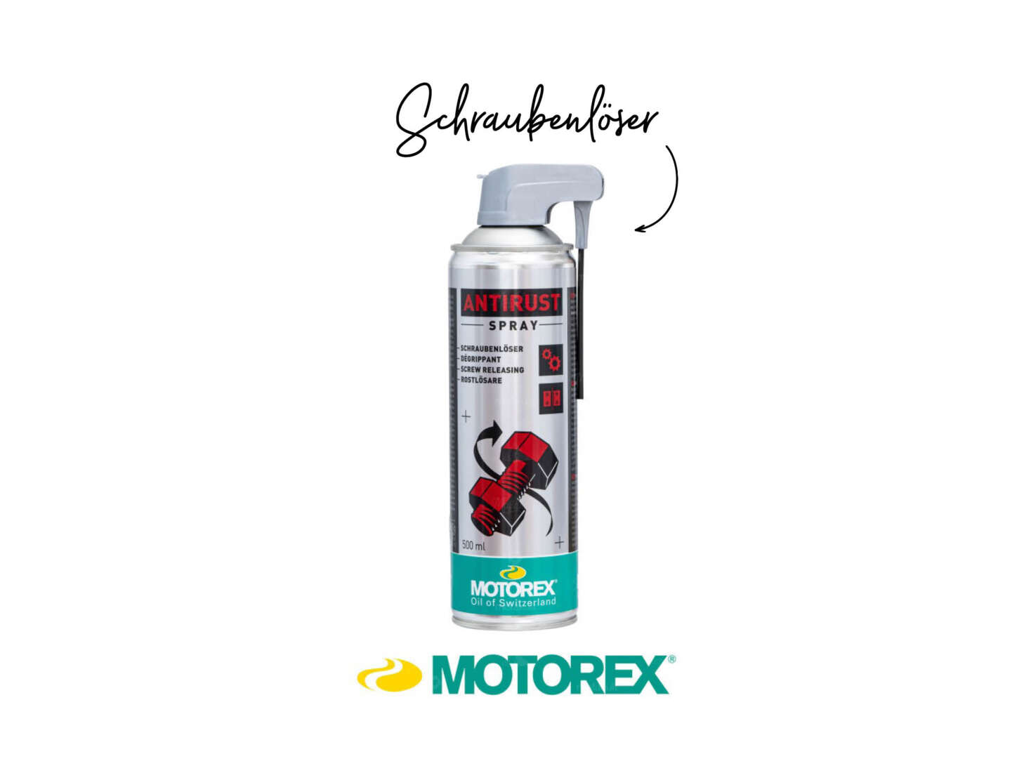 Motorex Schraubenlöser Spray Antirust 500 ml Motorex Schraubenlöser Spray Antirust 500 ml
