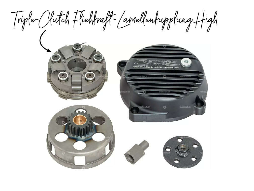 Triple-Clutch Fliehkraft-Lamellenkupplung High End Puch E50 Triple-Clutch Fliehkraft-Lamellenkupplung High End Puch E50