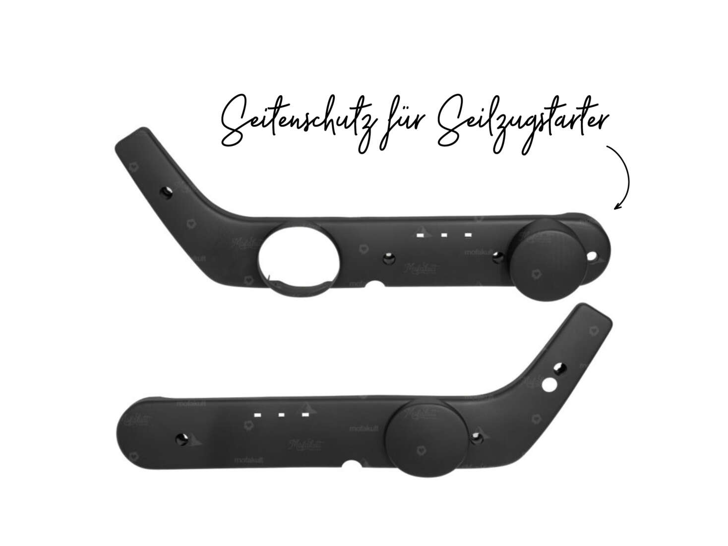 Seitenschützer schwarz Seilzugstarter Vario | Piaggio Ciao Seitenschützer schwarz Seilzugstarter Vario | Piaggio Ciao