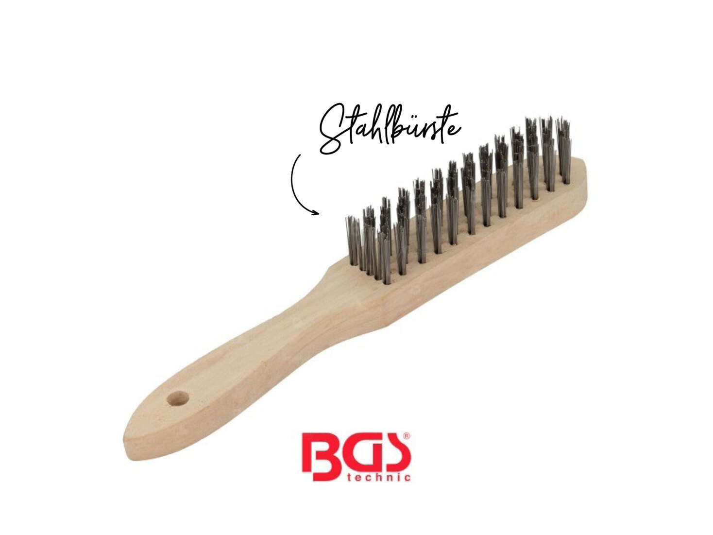 BGS Stahlbuerste mit Holzgriff BGS Stahlbuerste mit Holzgriff