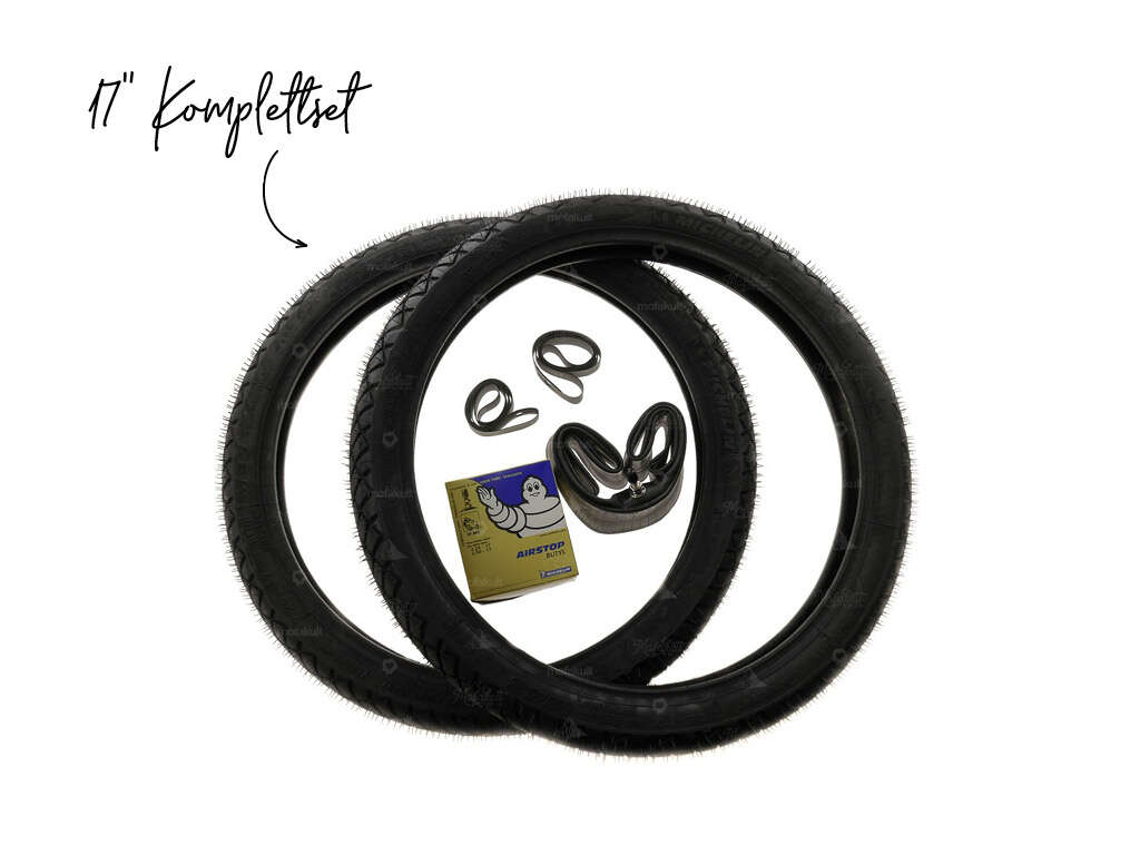 Michelin 17" Pneu Komplettset Michelin 17" Pneu Komplettset