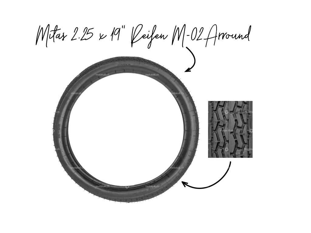 Mitas 2.25 x 19 Zoll Reifen M-02 Arround Mitas 2.25 x 19 Zoll Reifen M-02 Arround