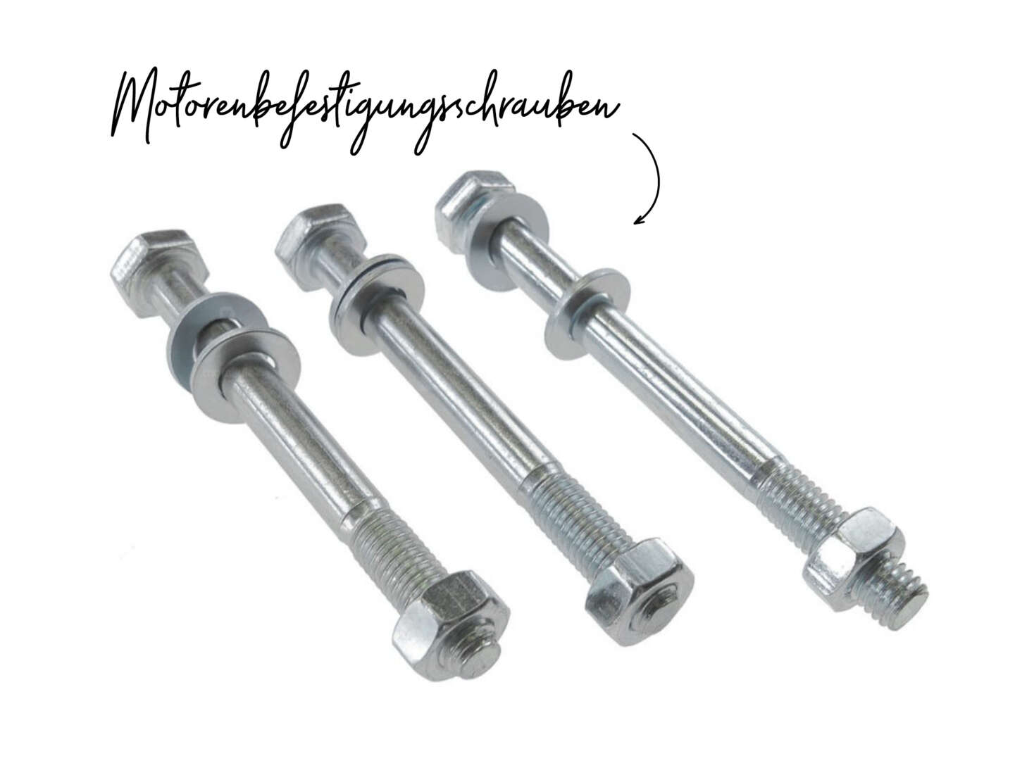 Set Schrauben Motorenbefestigung Puch verzinkt Set Schrauben Motorenbefestigung Puch verzinkt
