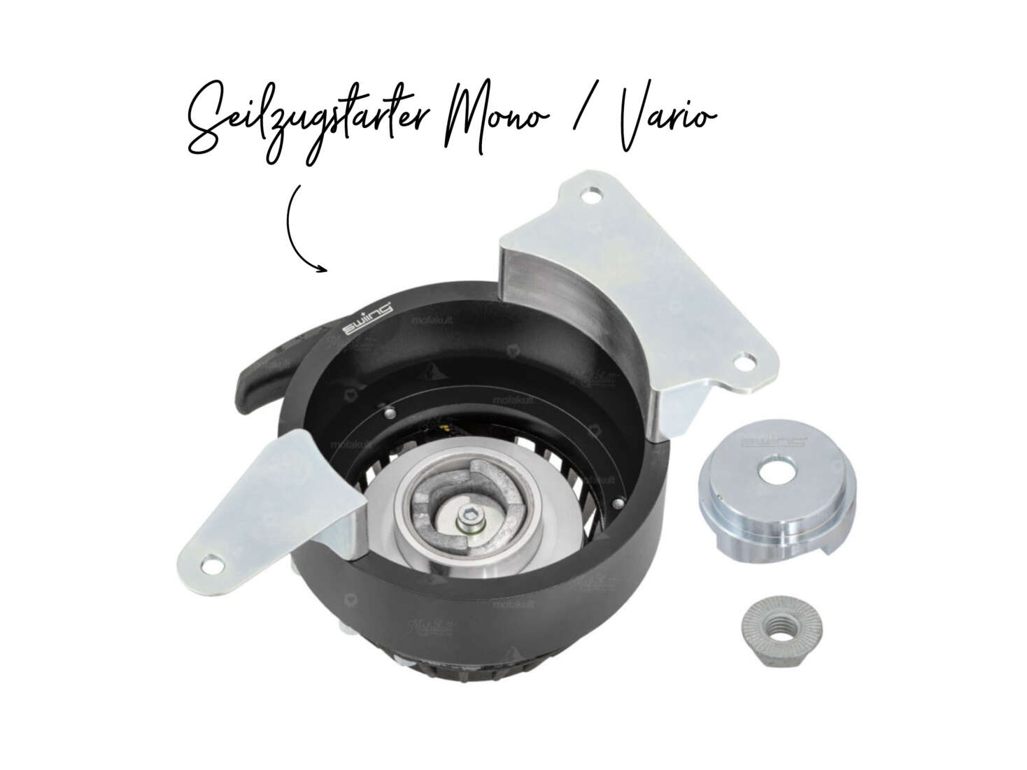 swiing® ingenious Seilzugstarter schwarz | Piaggio Ciao Mono / Vario swiing® ingenious Seilzugstarter schwarz | Piaggio Ciao Mono / Vario
