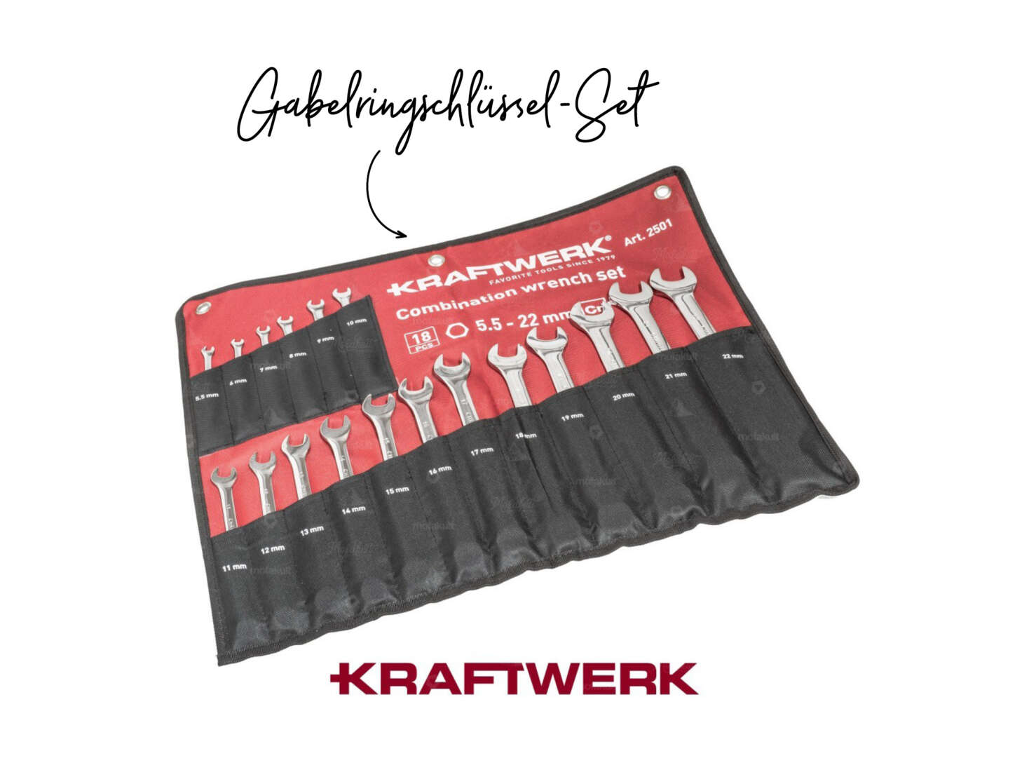 Kraftwerk Set Gabelringschlüssel 18-teilig Kraftwerk Set Gabelringschlüssel 18-teilig