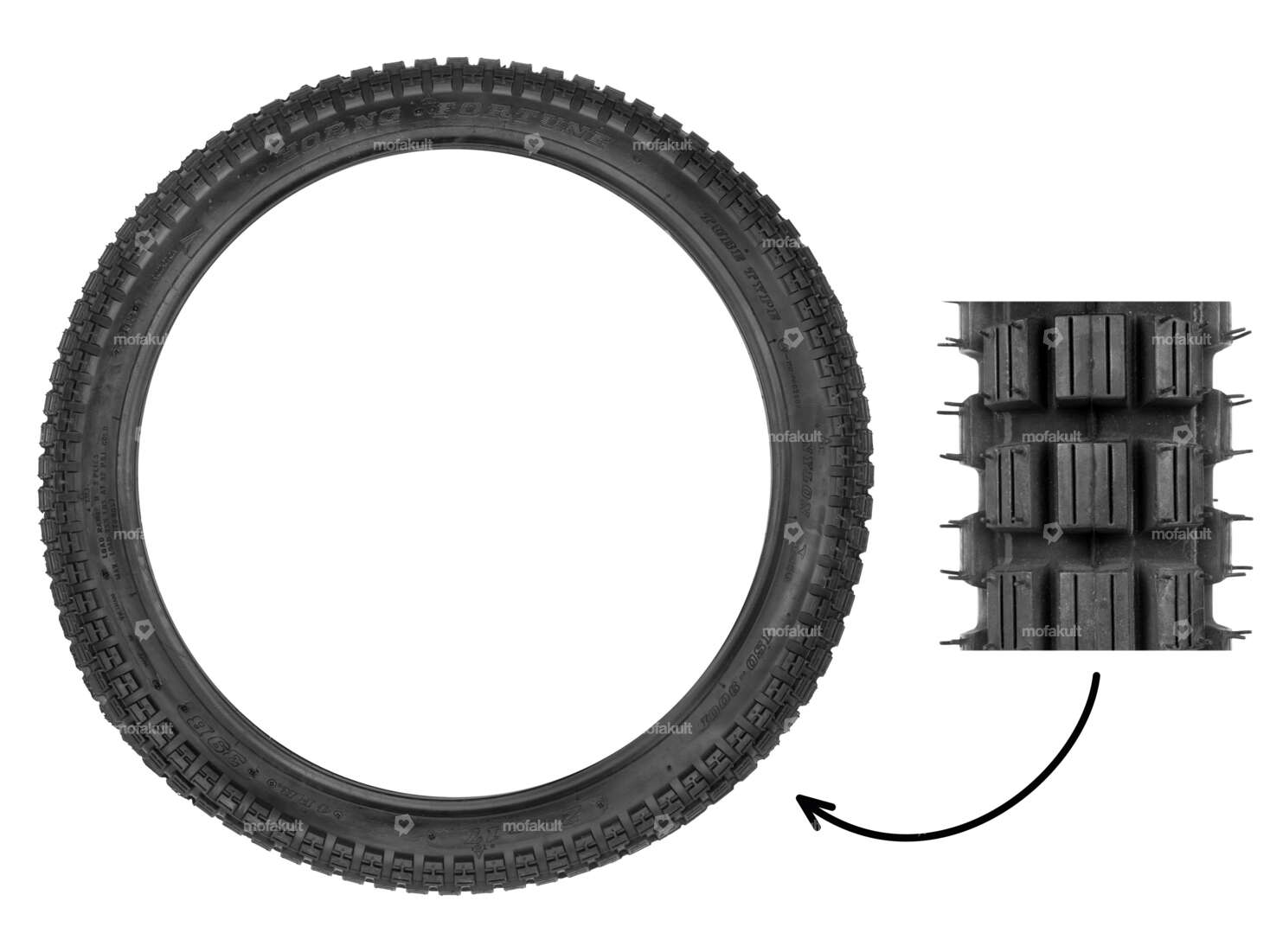 Fortune 2.25 x 17" Reifen F-879 4 P.R. Stollen Carousel Image 1