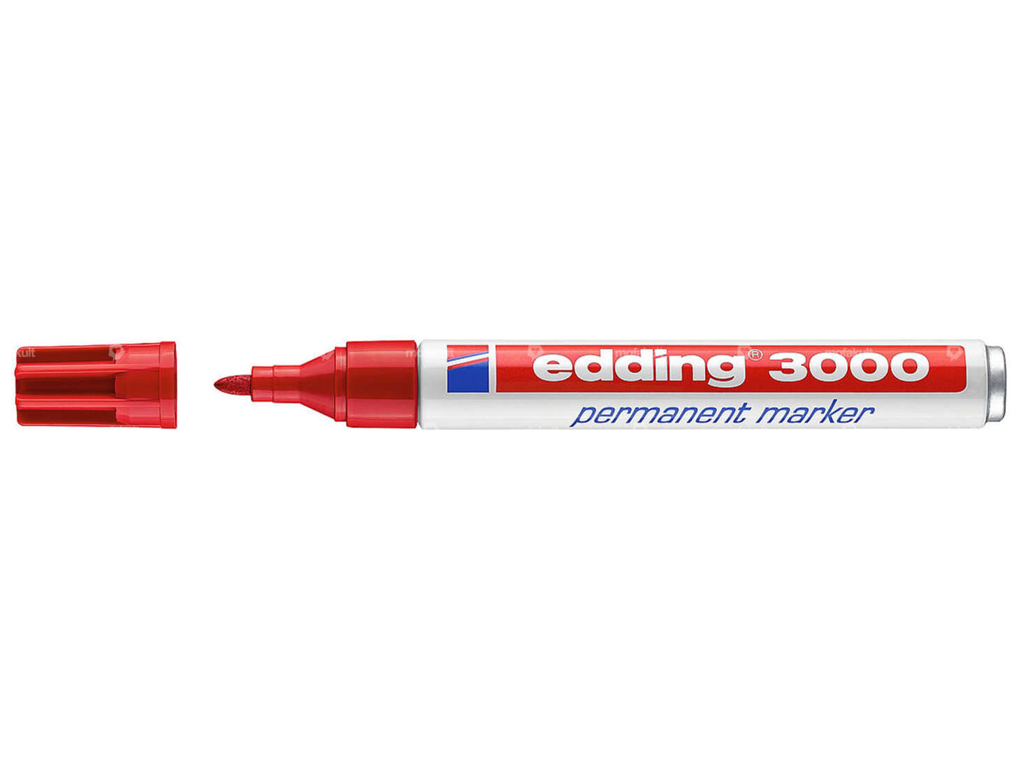 edding 3000 permanent marker 1.5 - 3 mm red Carousel Image 1