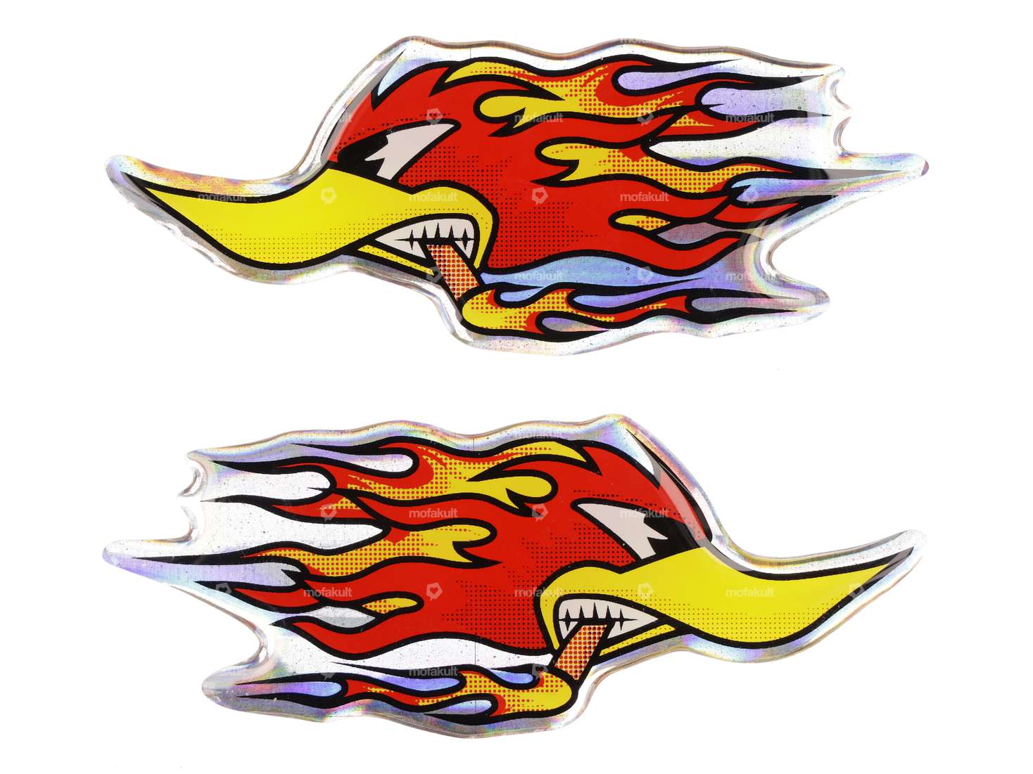 Feuerente links & rechts Gelkleber 3D Carousel Image 1