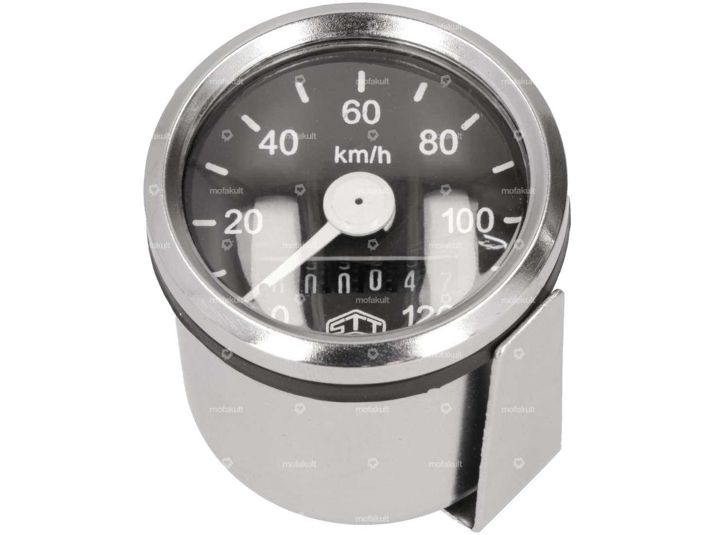 Speedometer 120 km/h Ø 48 mm (black dial) Carousel Image 1