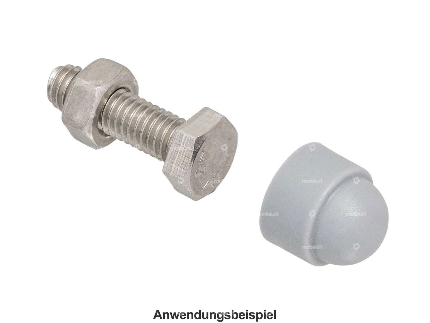 Abdeckkappe Aussensechskant M10 grau Carousel Image 3