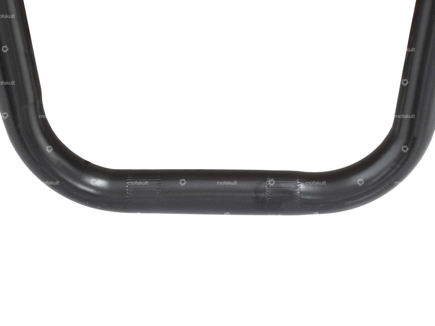 Handlebar fork plate 30 cm curved with strut solid black Carousel Image 3