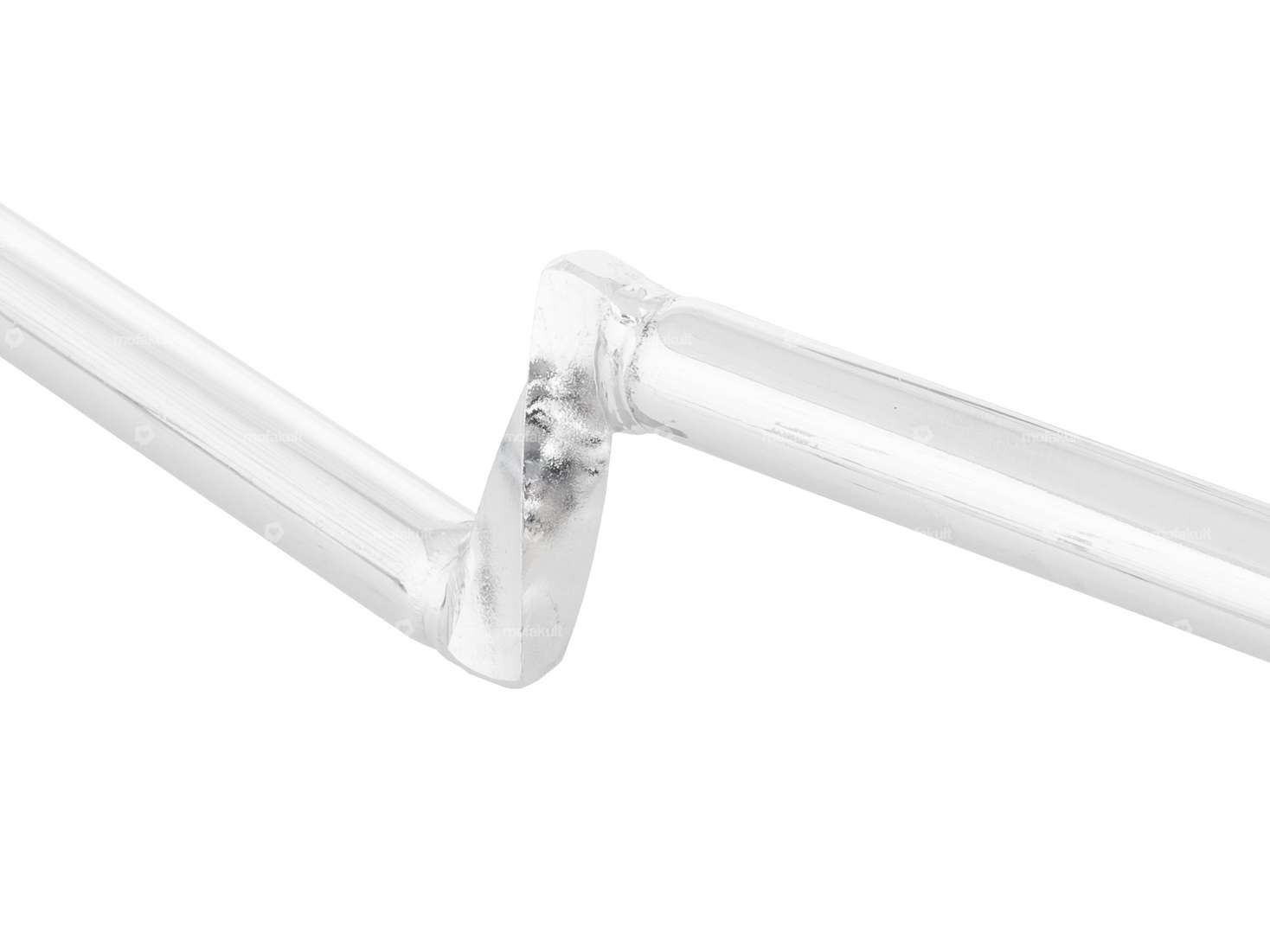 Handlebar fork plate 7 cm "Z" turned chrome Carousel Image 3