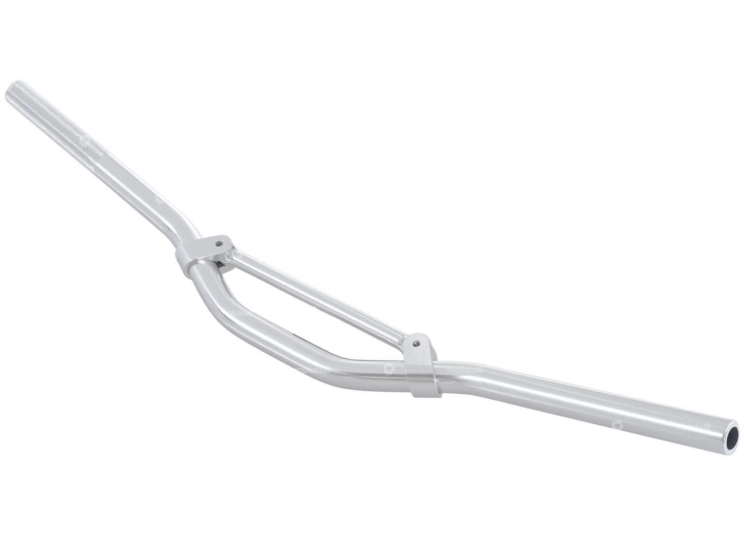 66HEROES Rennlenker Gabelplatte 7 cm Alu silber Carousel Image 2