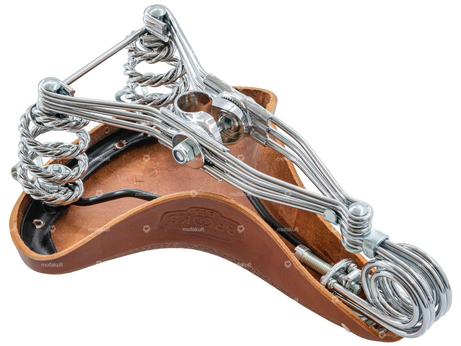 BROOKS Sattel «Vintage» Leder gefedert braun Carousel Image 3