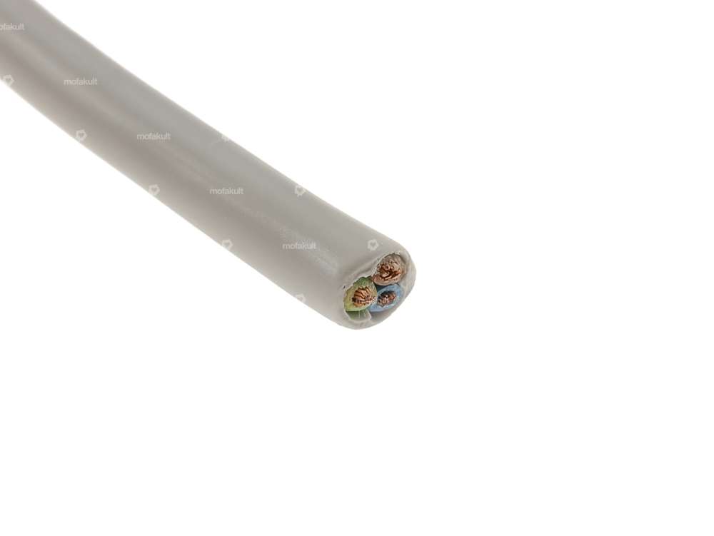 Power cable 3-core grey 0.75mm² (per meter) Carousel Image 2