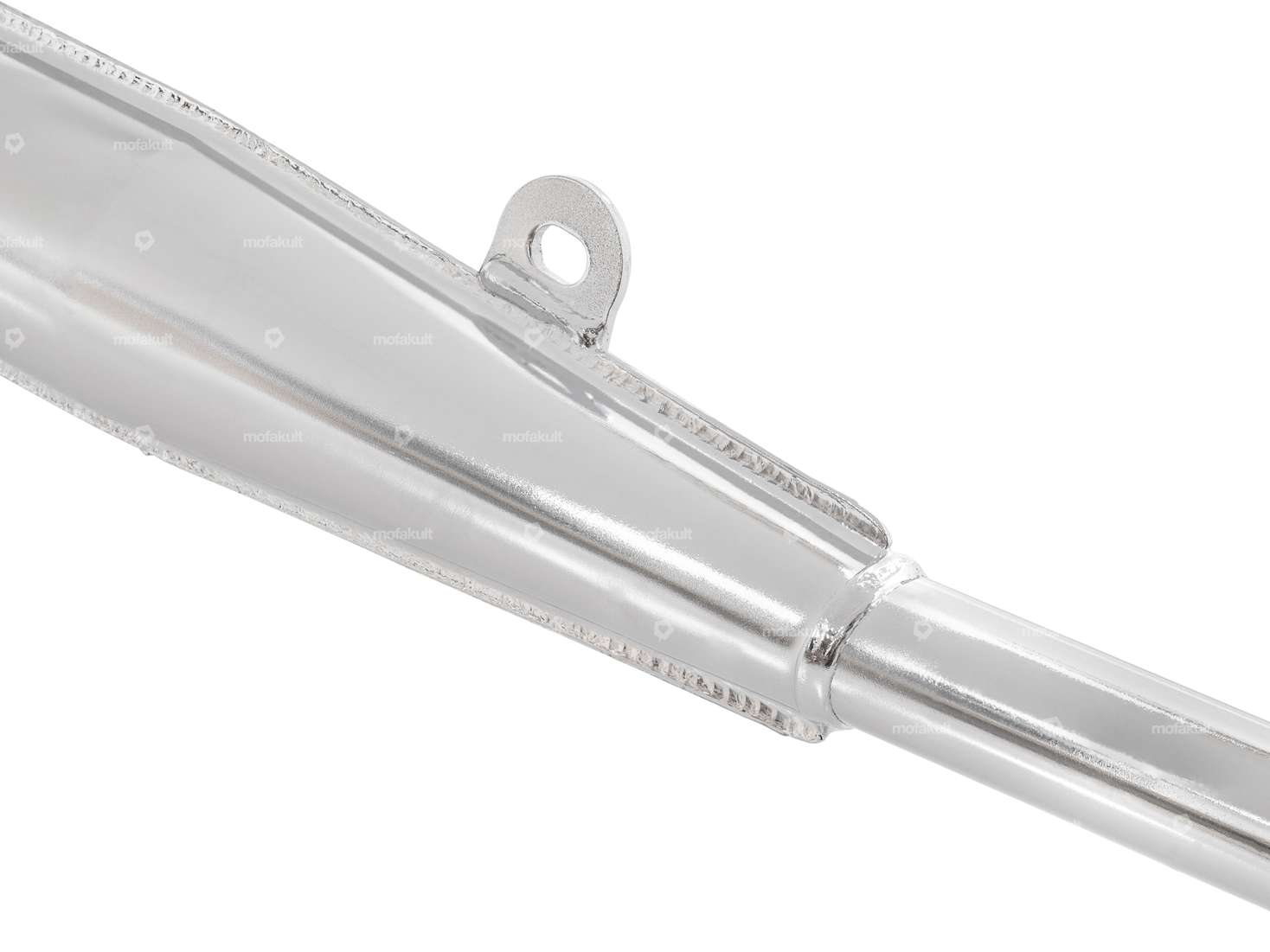 TECNO Auspuff 28 mm gerader Auslass Chrom | Tomos Carousel Image 2