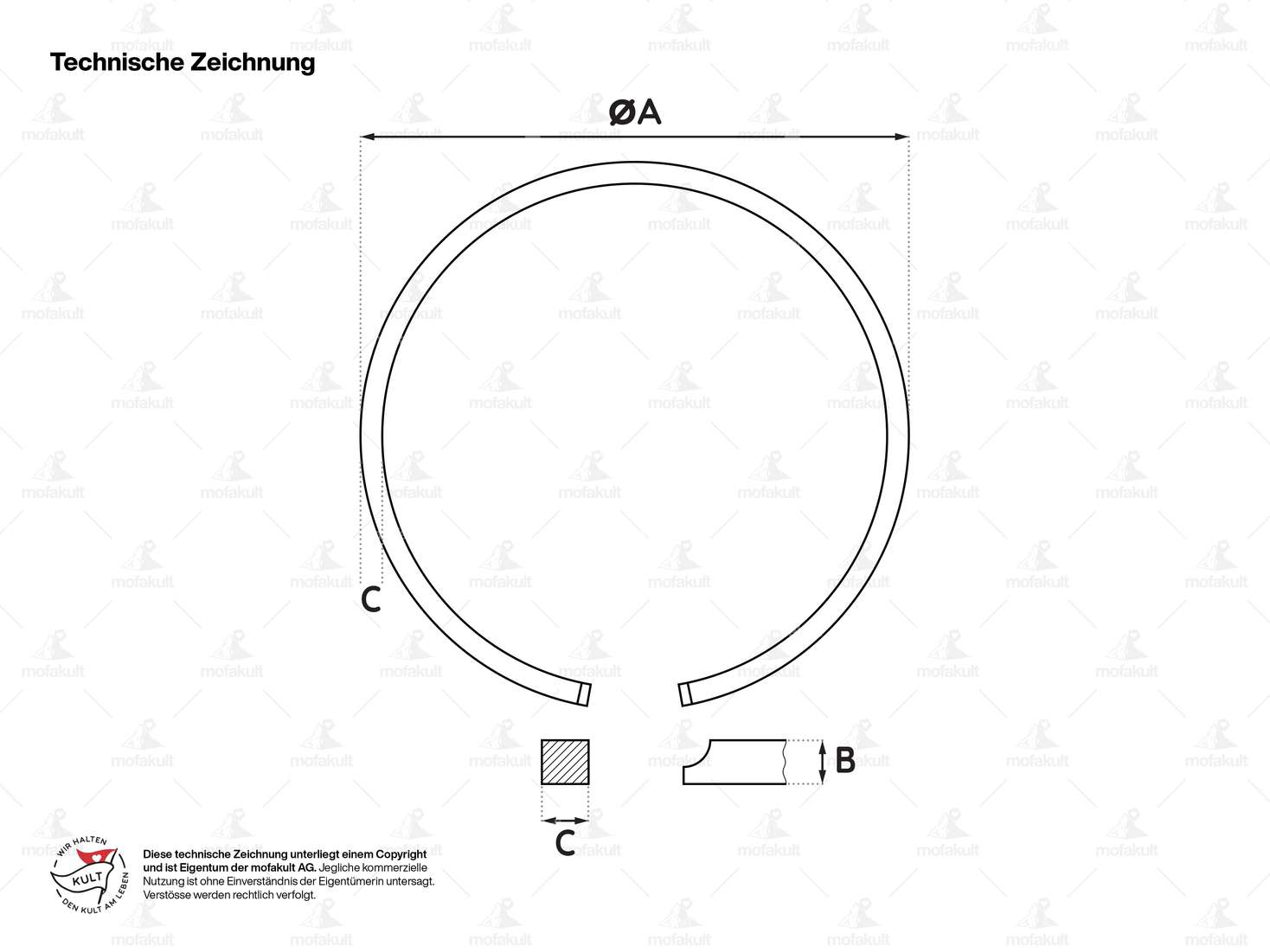 GPO Kolbenringe 41 mm (Paar) | Sachs Carousel Image 3