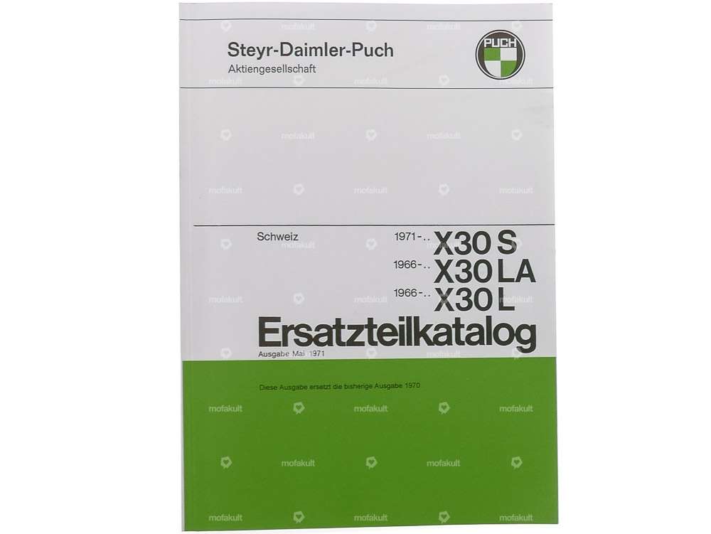 Spare parts catalog | Puch X30 S, L, LA (Velux) Carousel Image 1