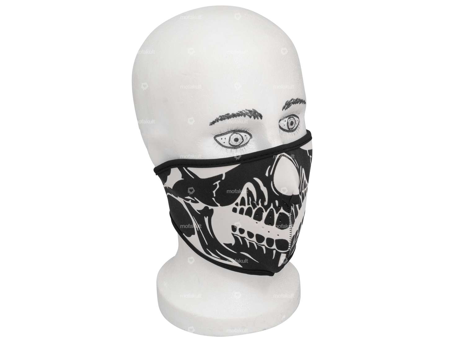 Gesichtsmaske «Skull» schwarz Carousel Image 1