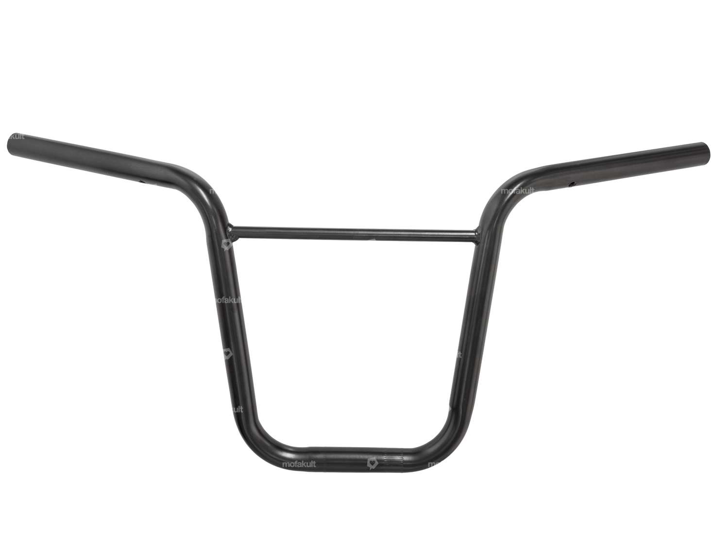 Handlebar fork plate 30 cm curved with strut solid black Carousel Image 1