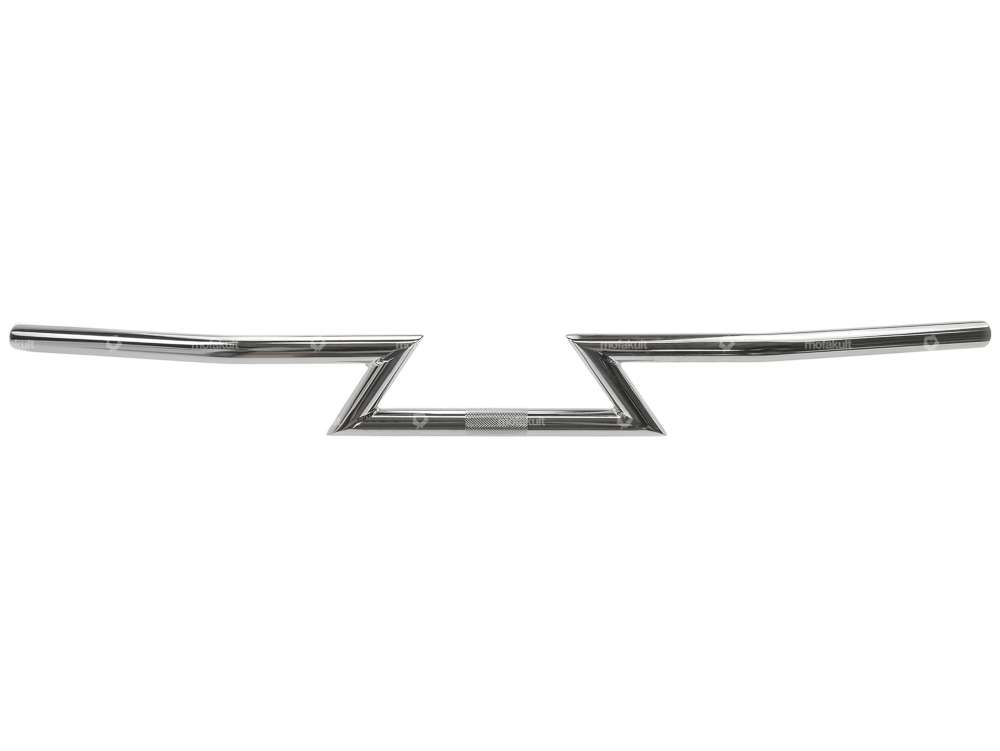 Handlebar fork plate 8 cm "Z+" chrome Carousel Image 1