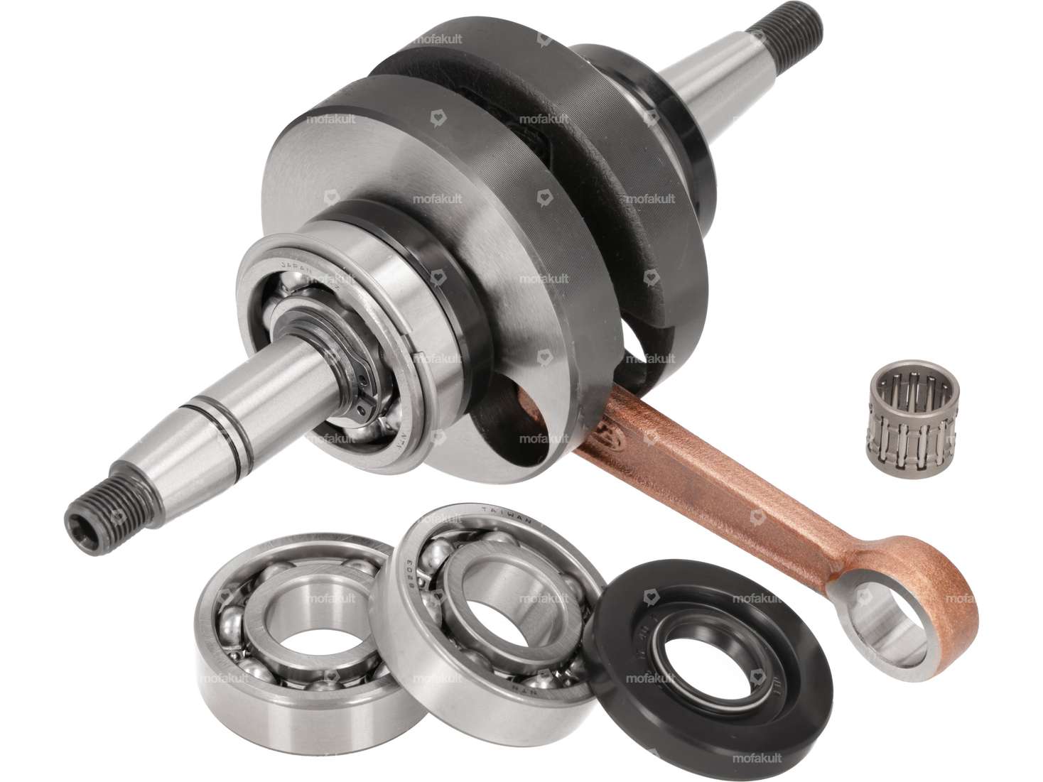 DMP crankshaft "Original" with mounted bearings | Puch E50 Carousel Image 1