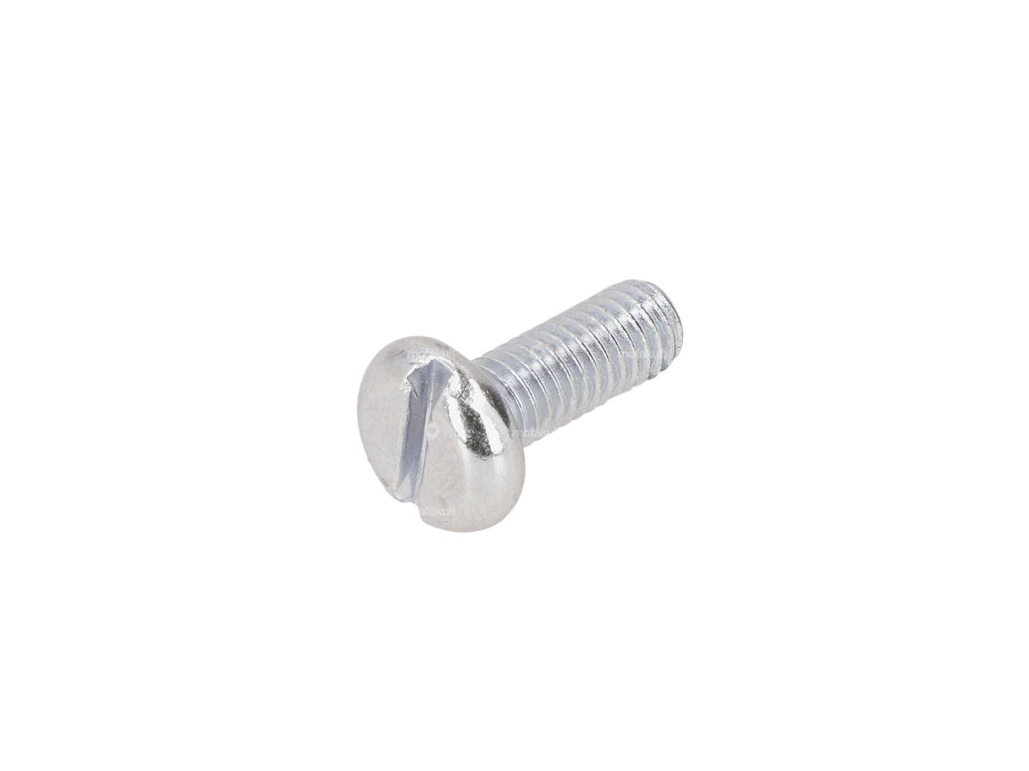 Schraube M6x16 Flachkopf Schlitz verzinkt Carousel Image 1