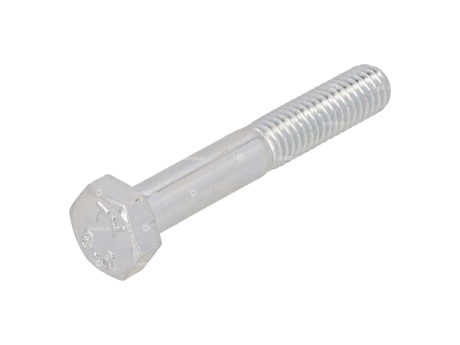 M6x40 hexagon head screw with galvanized shank Carousel Image 1