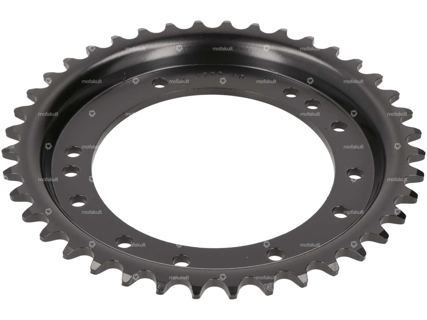 ESJOT sprocket 40 teeth (4/5/6 hole) Ø 98 mm cranked black Carousel Image 2