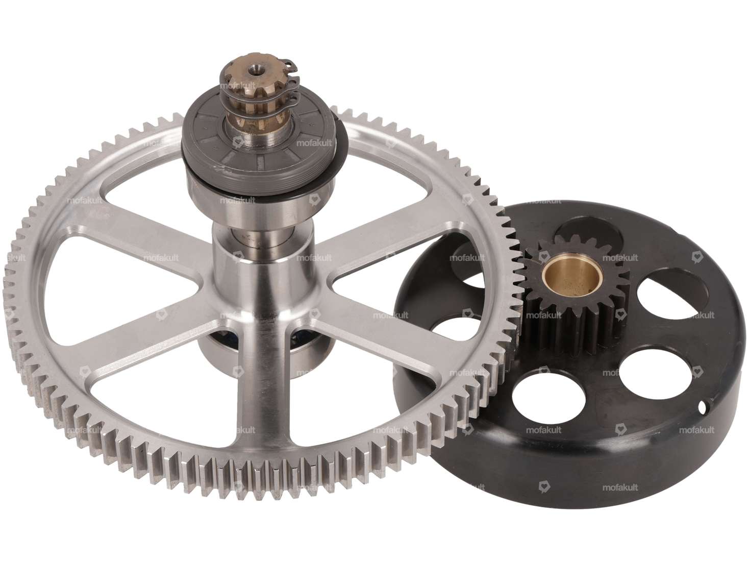 ASP Kupplungskorb & Stirnrad-Set 19:94 Zähne Kickstart CNC | Puch E50 Carousel Image 1