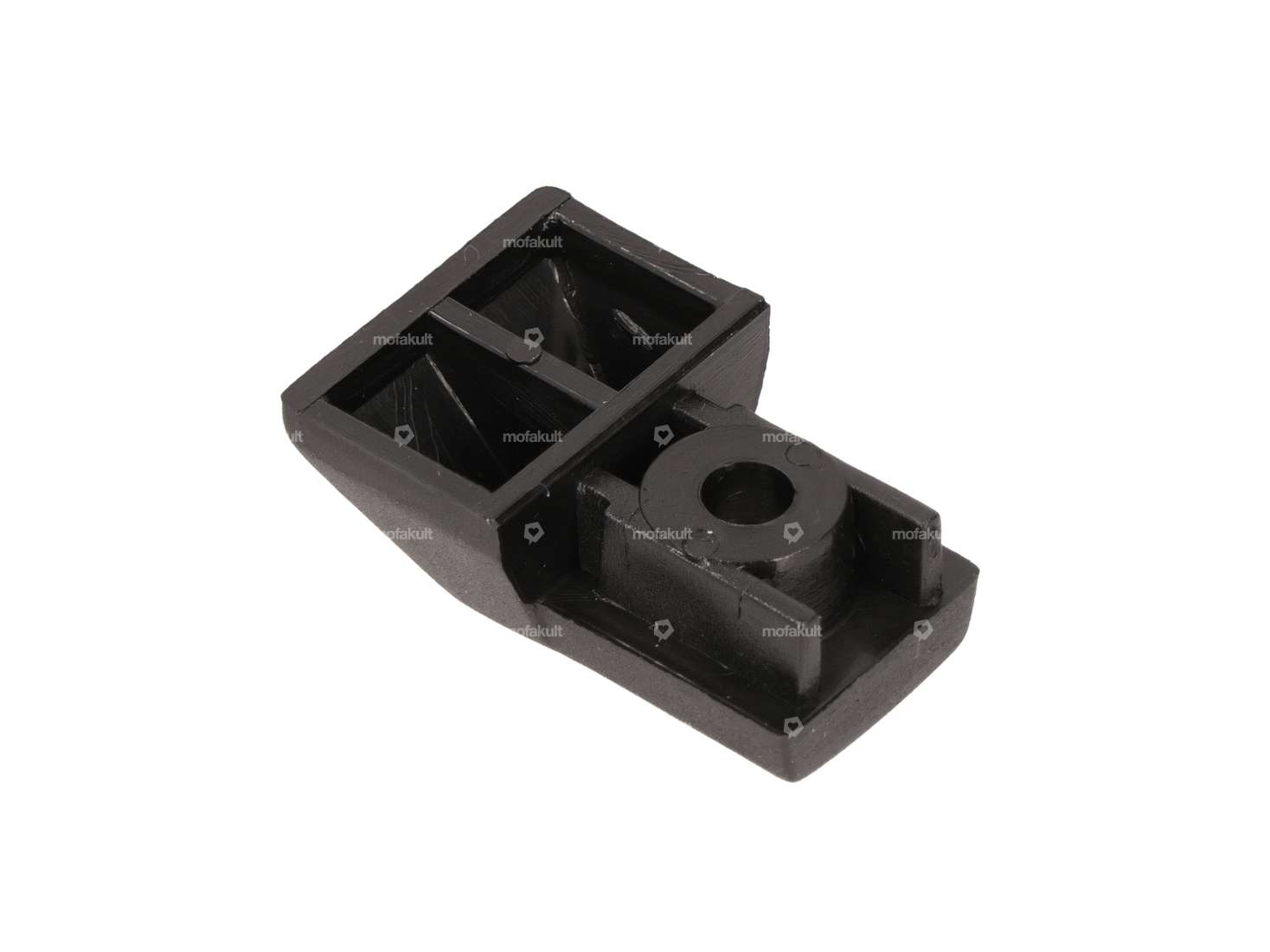 CIF kick plate end piece black, with hole | Vespa P80X, P125X, P150X, P150S, P200E Carousel Image 2