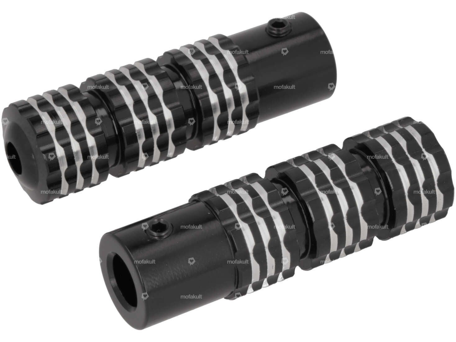 GPO Fussrasten Alu schwarz eloxiert Carousel Image 1