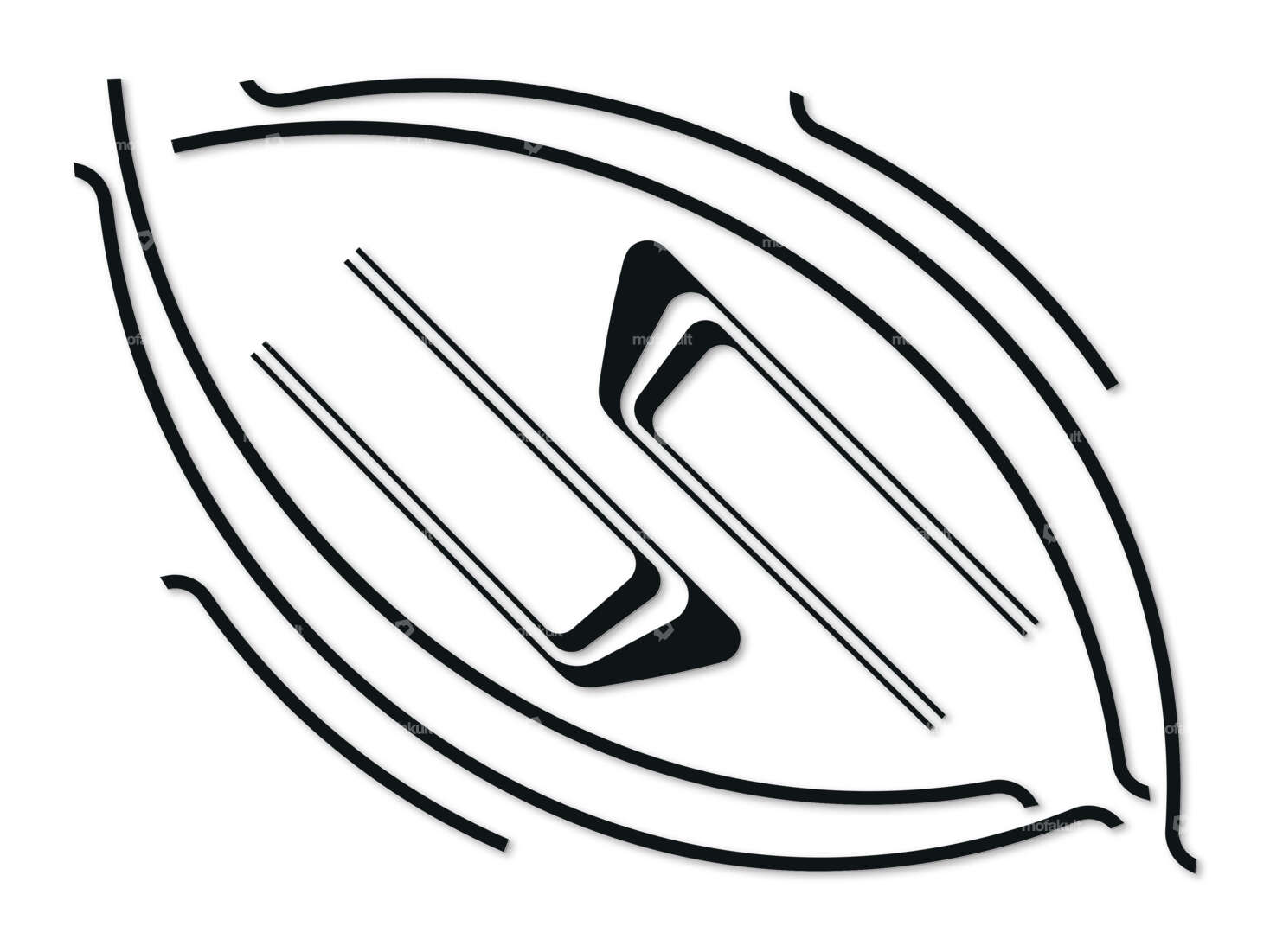 Adhesive kit tank & fender black foil plot | Piaggio Ciao PX Carousel Image 1