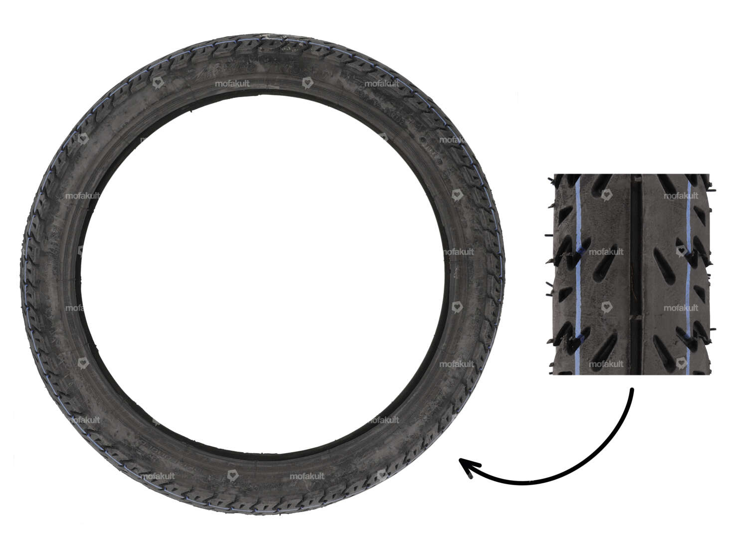 VeeRubber 2.25 x 17" tires VRM132 (V132) Semi-Slick Carousel Image 1