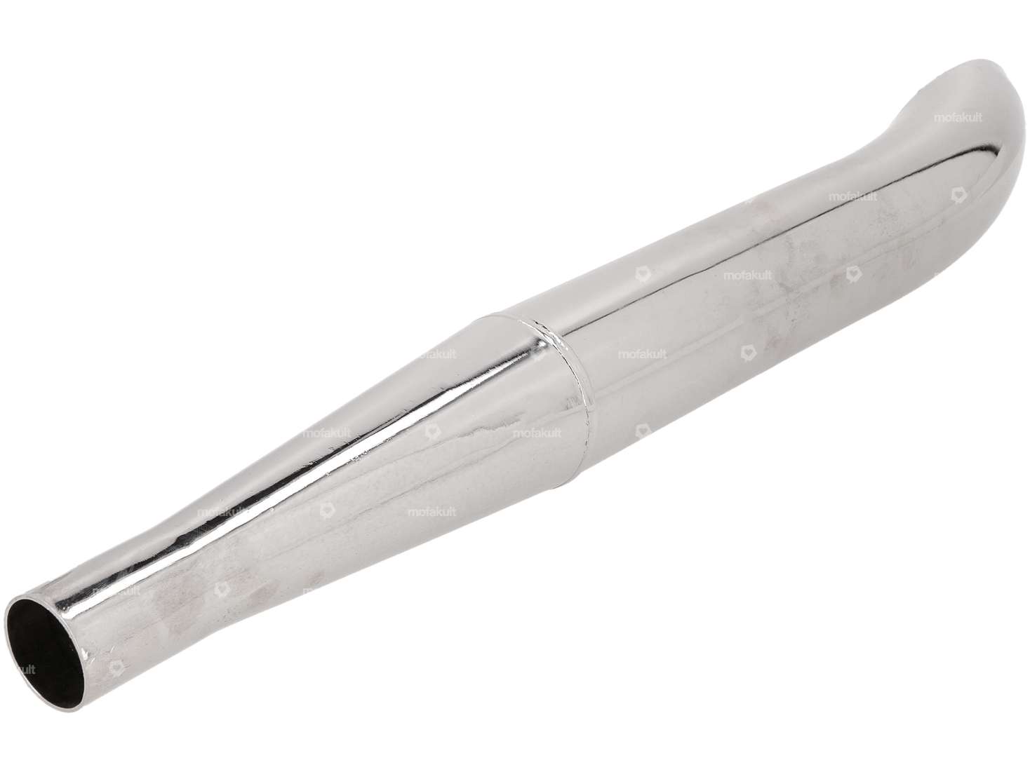 Sidepipe silencer Ø 28 / 60 mm chrome (B-quality) Carousel Image 2