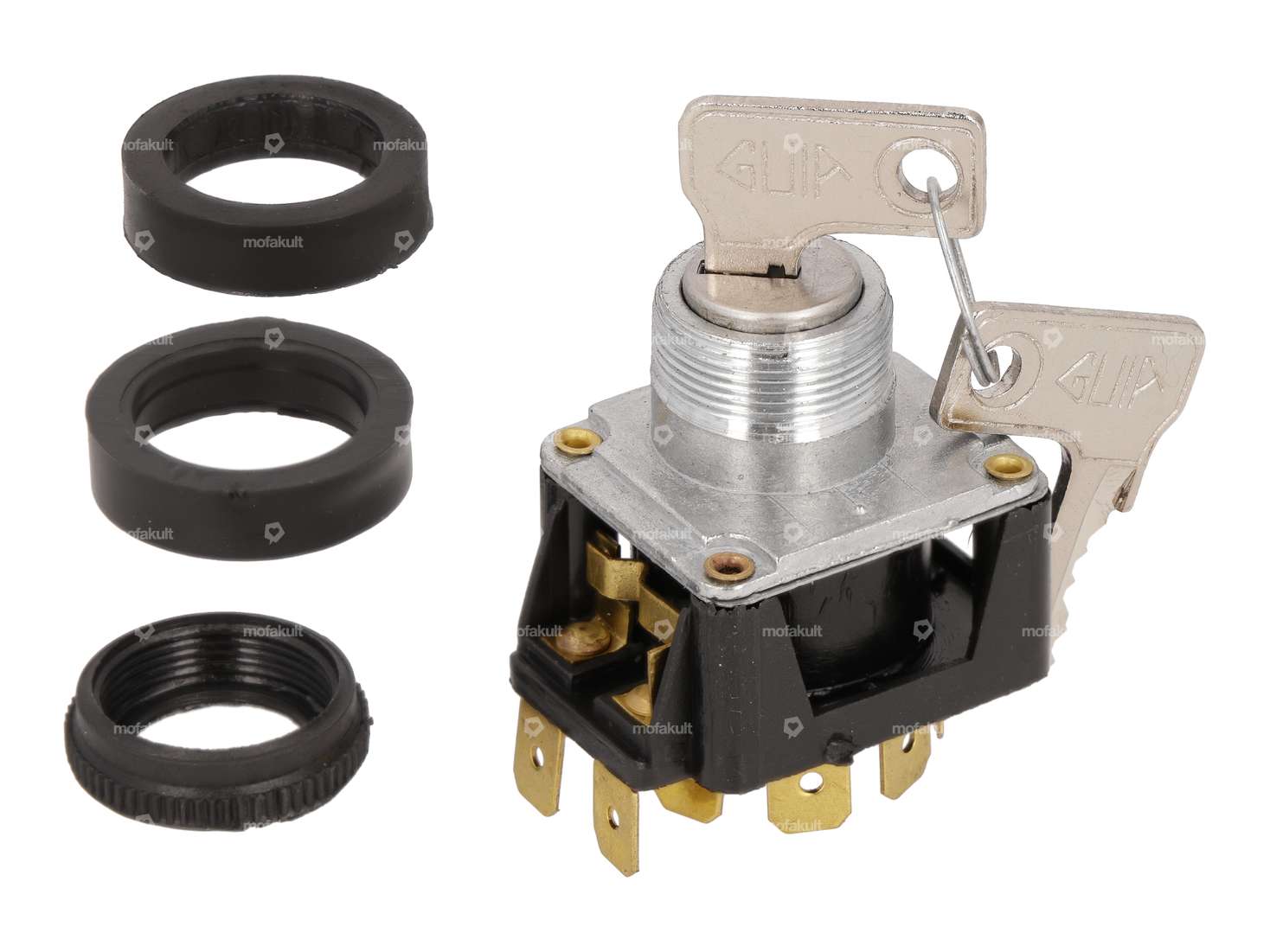 GUIA Zündschloss MERIT eckig (Nachbau) Carousel Image 2