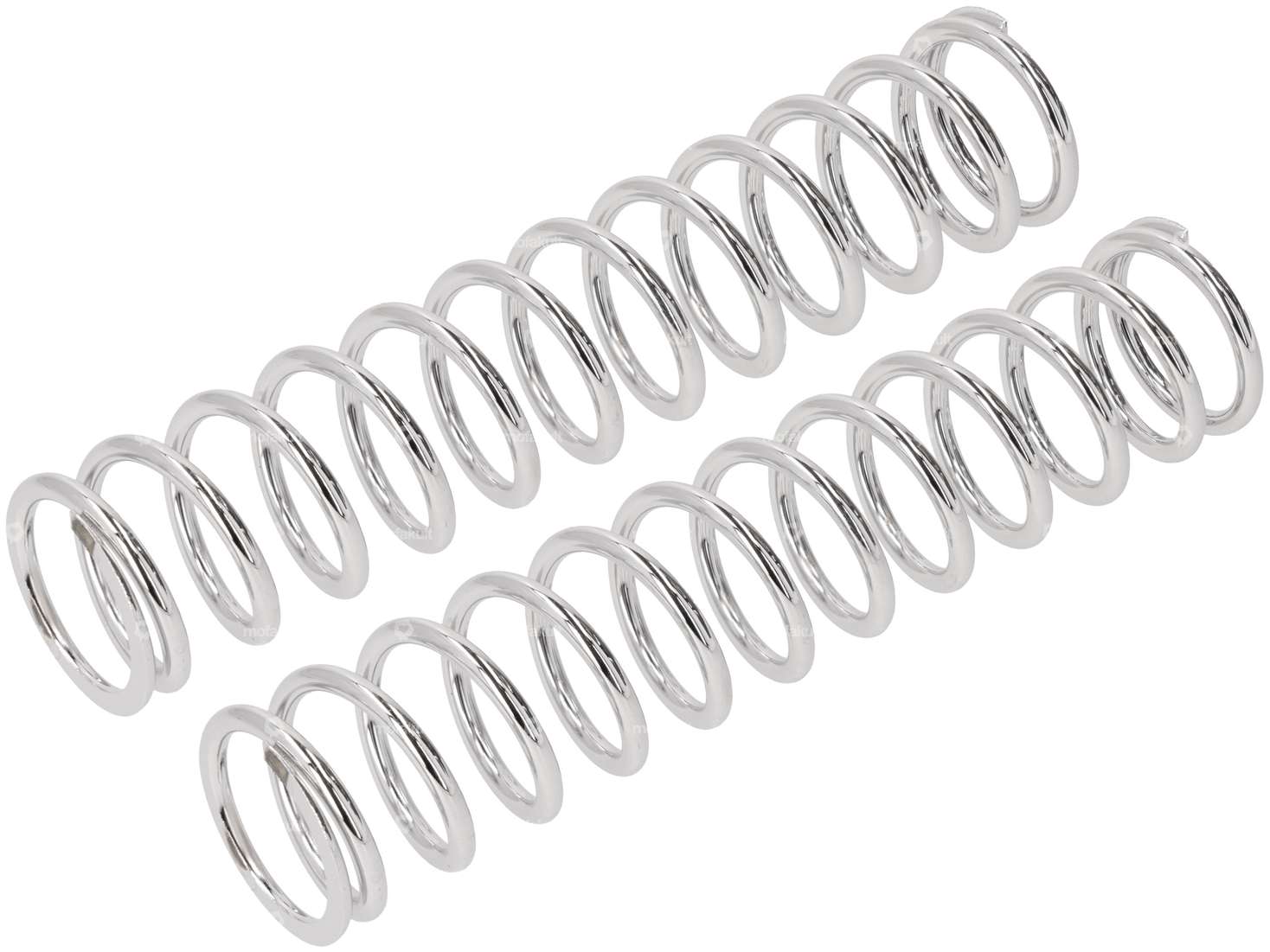 EBR decorative spring (pair) fork Ø 28 mm chrome | Piaggio Ciao / Hercules / Alpa Carousel Image 1