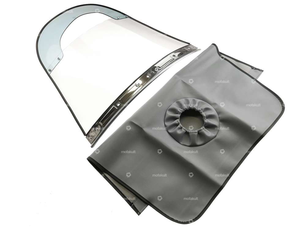 Acrylic glass windshield with skirt Carousel Image 1