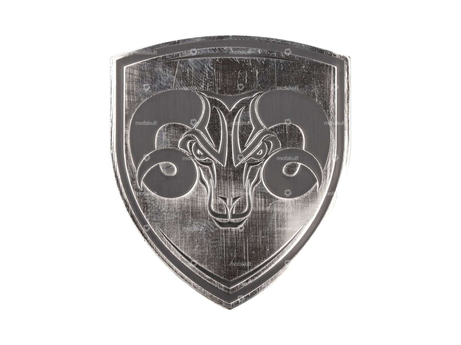 66HEROES Markenschild flach Chrom Carousel Image 1