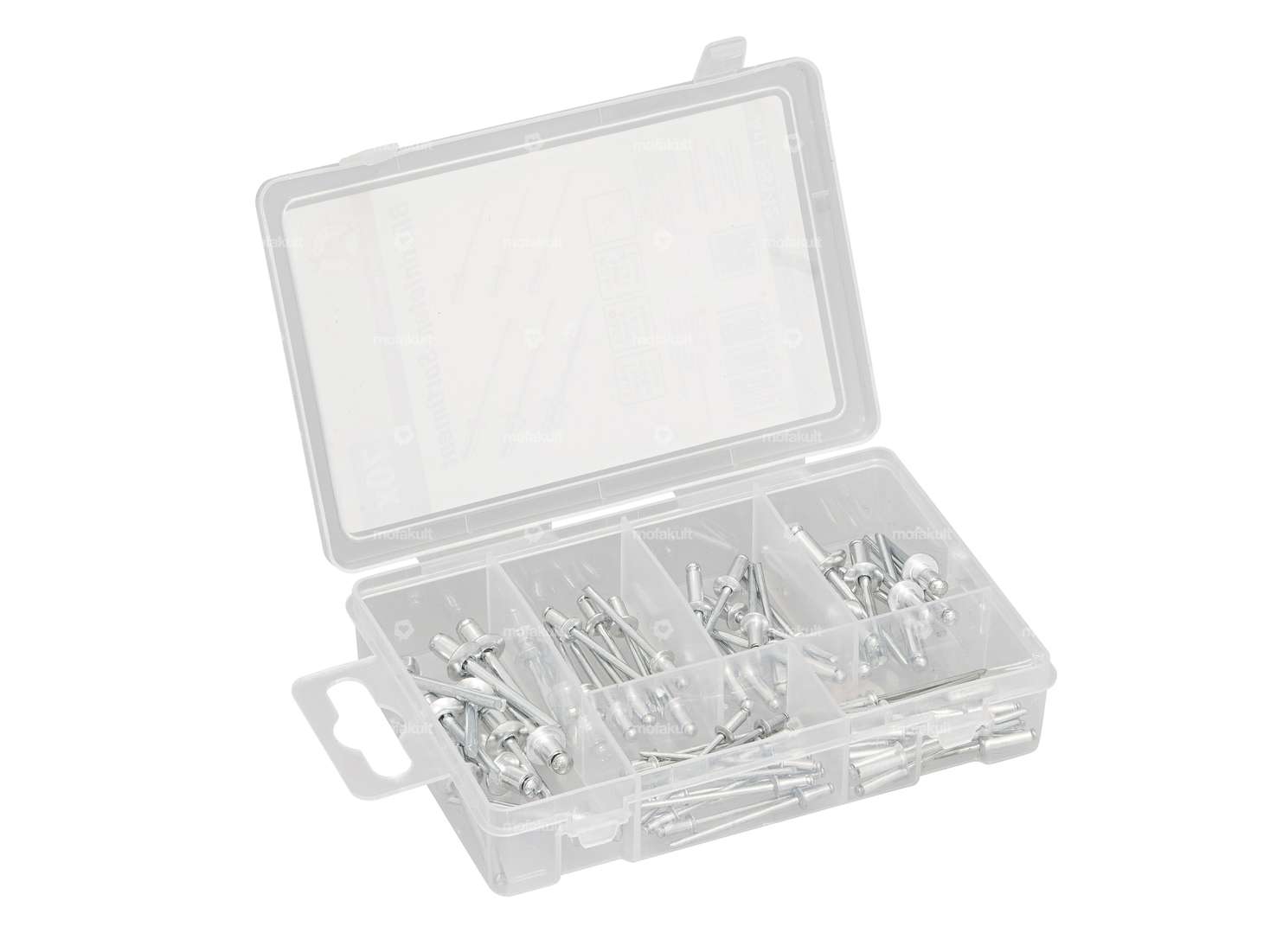 BGS Blindnieten-Sortiment 2.4 / 3.2 / 4.0 / 4.8 mm 70-tlg. Carousel Image 1